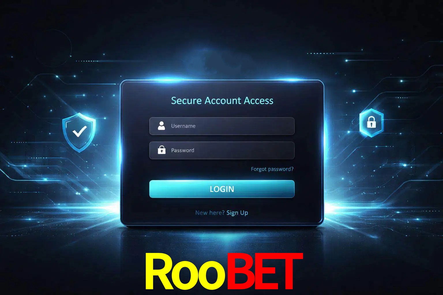 Pantalla de inicio de sesión de cuenta Roobet para usuarios en México