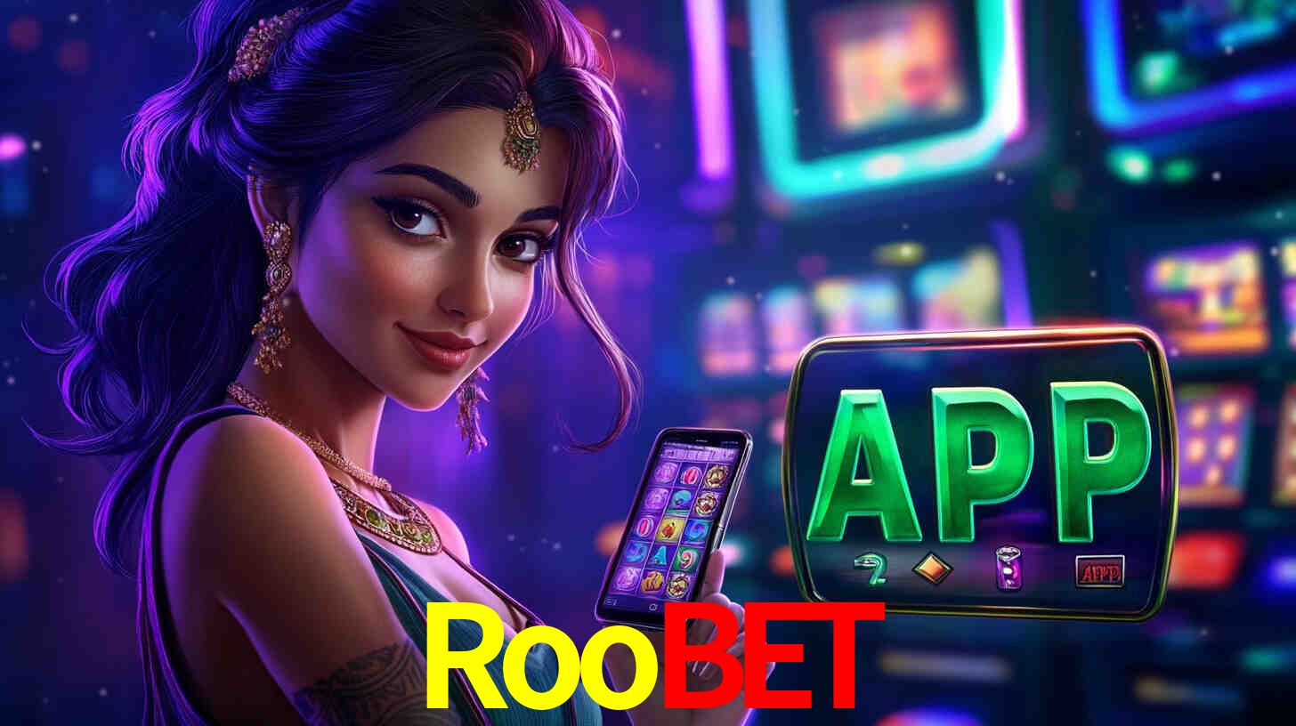 Interfaz de la app móvil Roobet en un smartphone moderno